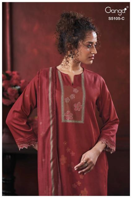 Ganga julisse 5015 cotton dress material wholesale price
